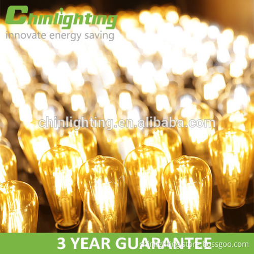 Vintage ST64 dimmable led light 120v led light bulb with 3 years warranty